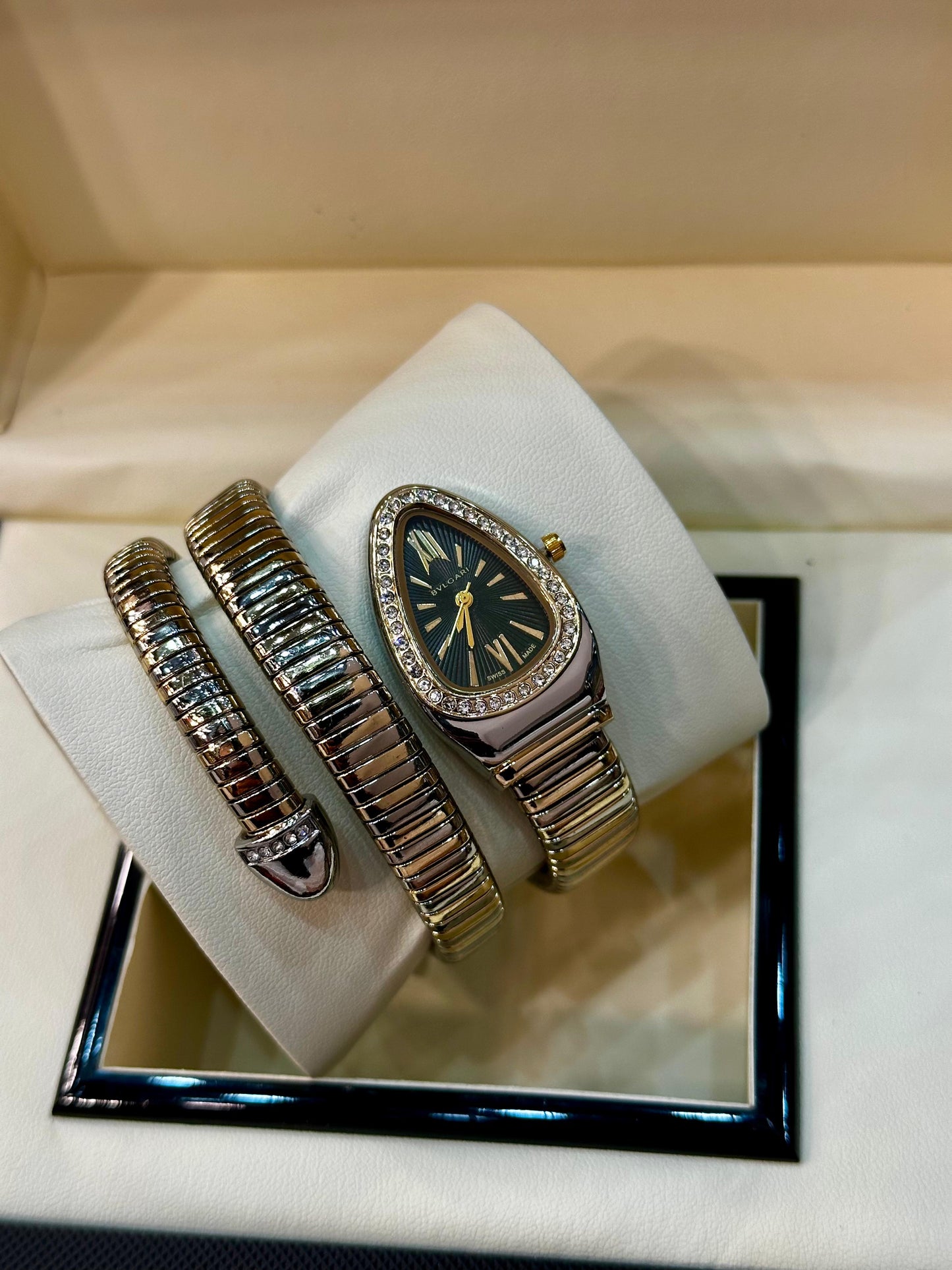 BVLGARI Snake Watch - Black Dial