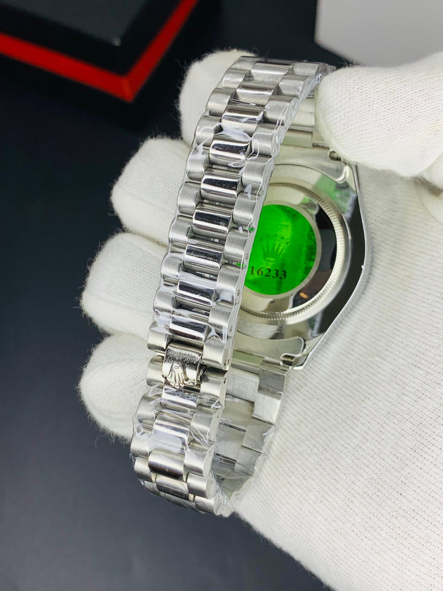 Rolex Date Just Silver Black Dial Men's Watch