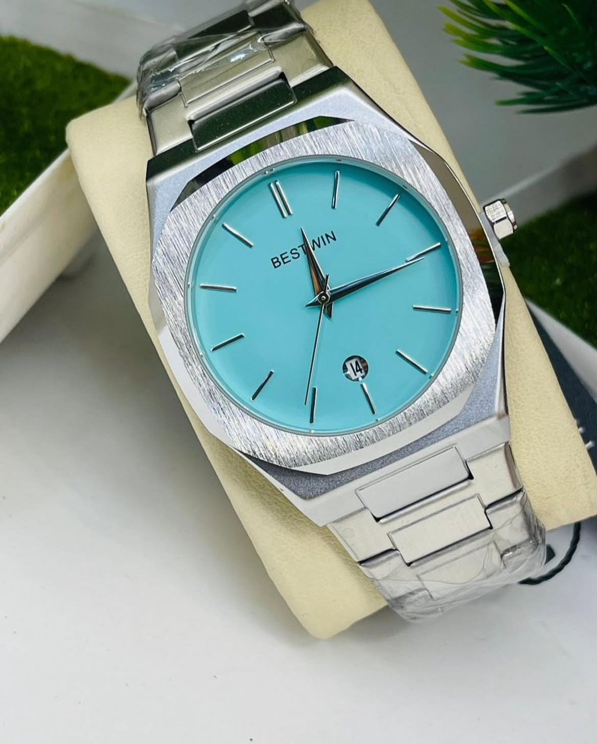 Best Win 813 Model Tiffany - Original in Stainless Steel Men's Watch)