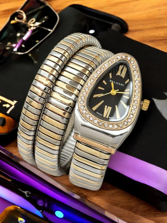 BVLGARI Snake Watch - Black Dial