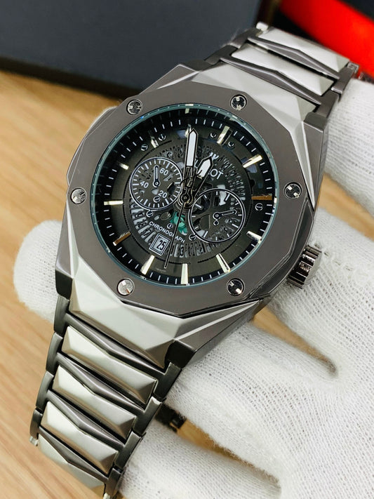 HUBLOT – Men's Watches STAINLESS STEEL DIAMOND CUT