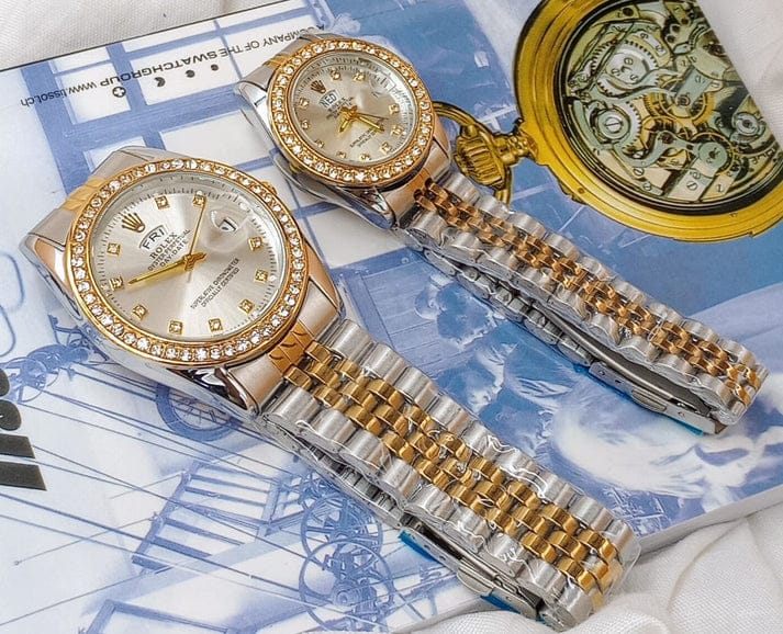 Premium Day Stone Couple Watches
