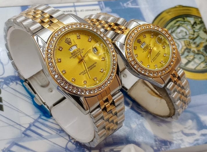 Premium Day Stone Couple Watches