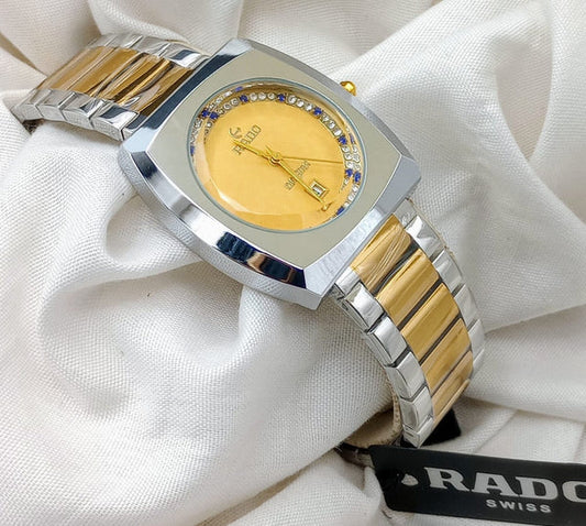 RADO Branded Men's Wrist Watch - Full Golden Latest Edition